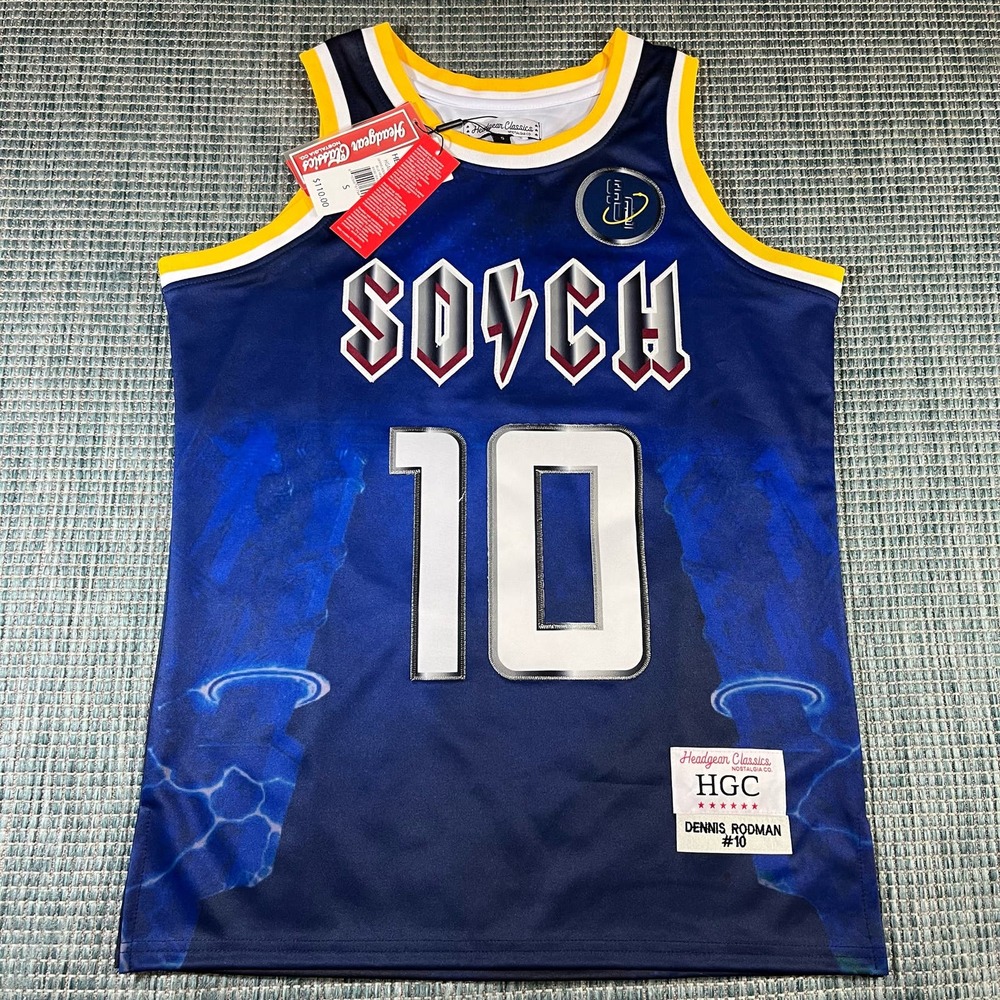 Headgear Classics‎ Dennis Rodman Alt HS BB Jersey Multi Sz S